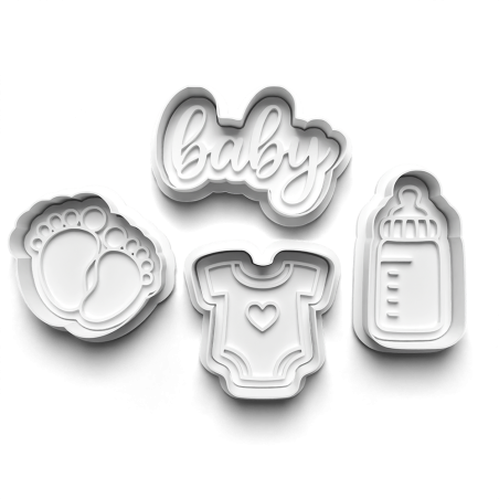 Koekjesvorm babyshower set