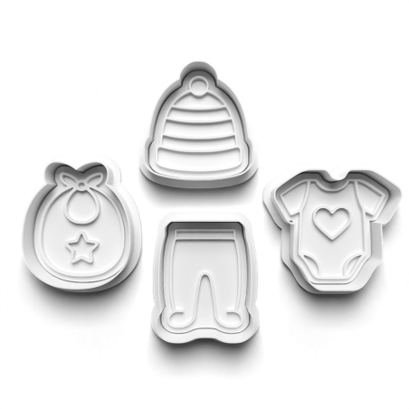 Koekjesvorm babykleding set