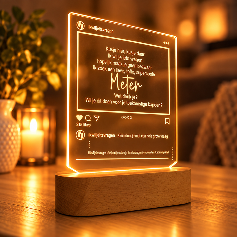 LED lamp Wil jij mijn Meter zijn?