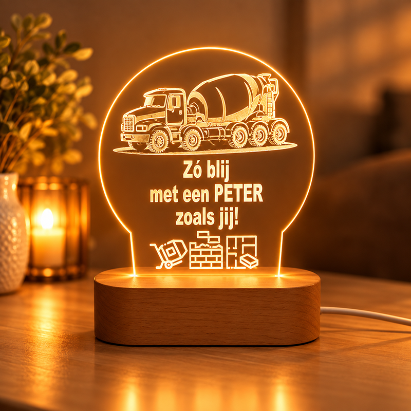 LED lamp liefste Peter betonmixer