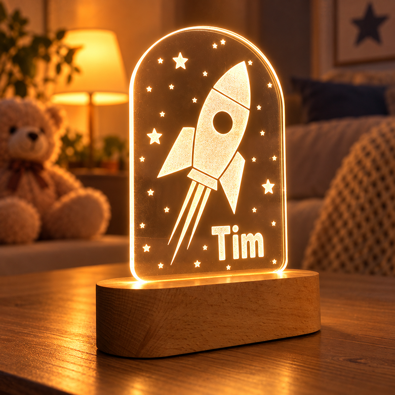 LED lamp kinderkamer raket