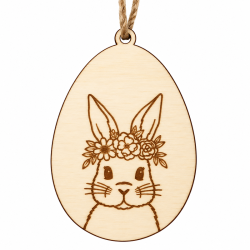 Houten paashanger bunny