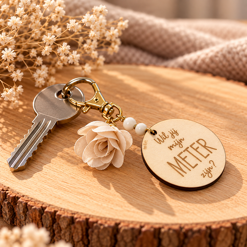 Sleutelhanger hout