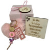 Cadeaudoosje pompom beige