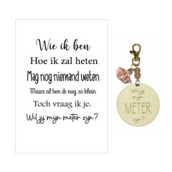 Sleutelhanger Wil jij mijn Meter zijn?