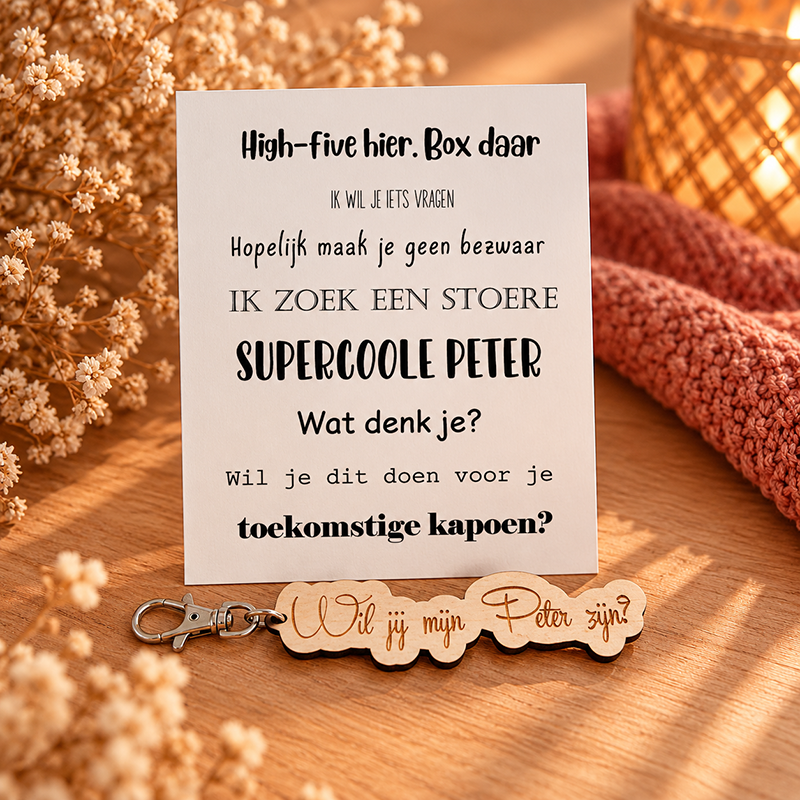 Sleutelhanger Wil jij mijn Peter zijn?