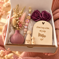 Geschenkbox met 3D-vaasje | Gepersonaliseerd cadeau meter