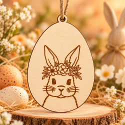 Houten paashanger bunny