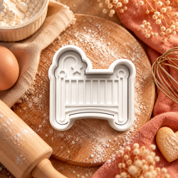 Koekjesvorm baby wieg