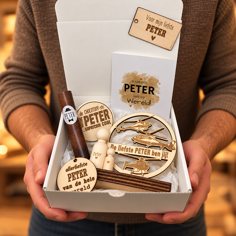 Geschenkbox liefste peter helicopter