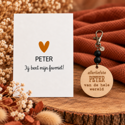 Sleutelhanger Peter jij bent mijn favoriet