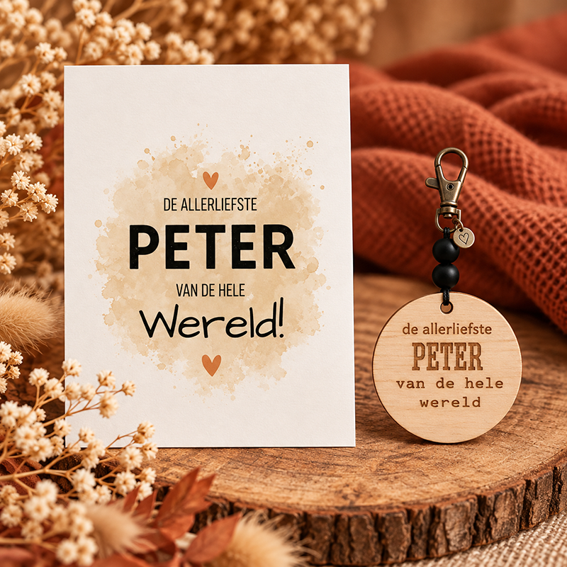 Sleutelhanger allerliefste Peter van de hele wereld