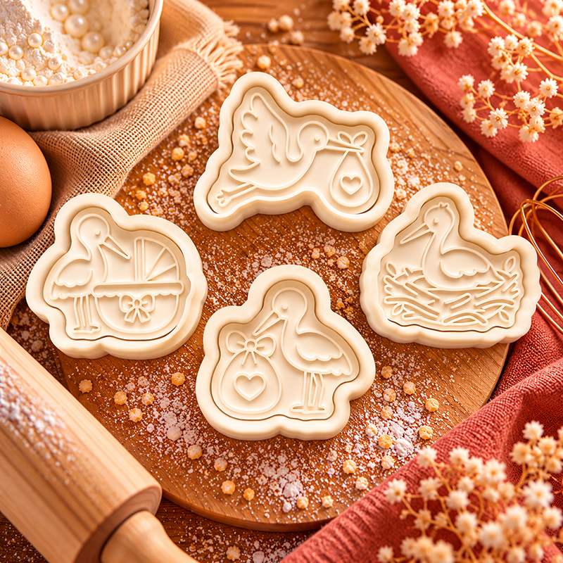 Koekjesvorm ooievaar set