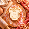 Koekjesvorm babyshower romper