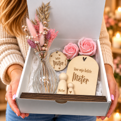 Geschenkbox liefste Meter mini vaasje