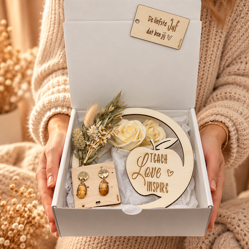 Geschenkbox flowerhoop juf