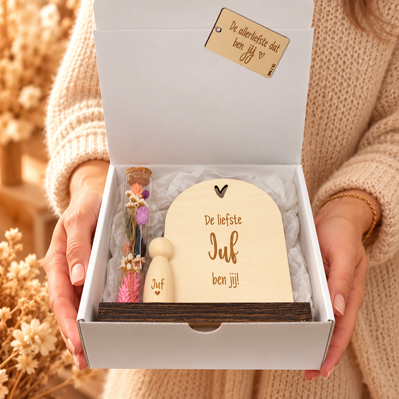 Geschenkbox liefste juf