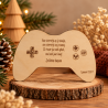 Houten nieuwjaarsbrief game controller