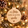 Houten kerstbal meter vragen