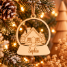 Houten kerstbal kadootje
