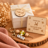 Cadeaudoosje juf bij-zonder sleutelhanger