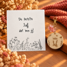 Sleutelhanger en kaartje liefste Juf