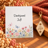 Sleutelhanger liefste juf bloemen