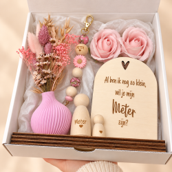 Geschenkbox met 3D-vaasje | Gepersonaliseerd cadeau meter