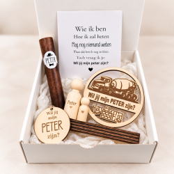 Geschenkbox Wil jij mijn Peter zijn? betonmixer