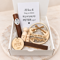 Geschenkbox Wil jij mijn Peter zijn? gitaar