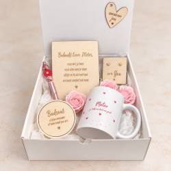 Geschenkbox liefste meter mok roze