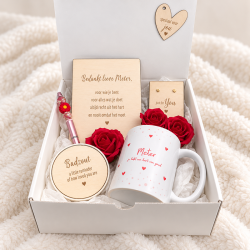 Geschenkbox liefste meter mok rood