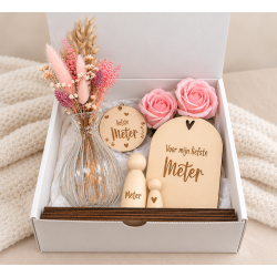 Geschenkbox liefste Meter mini vaasje