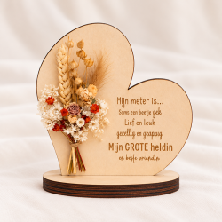 Tekstbord hartje liefste meter beetje gek