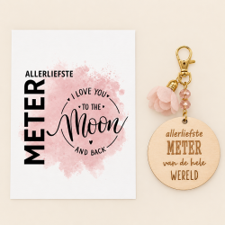 Sleutelhanger liefste Meter to the moon and back