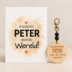 Sleutelhanger allerliefste Peter van de hele wereld