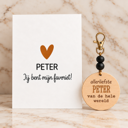 Sleutelhanger Peter jij bent mijn favoriet