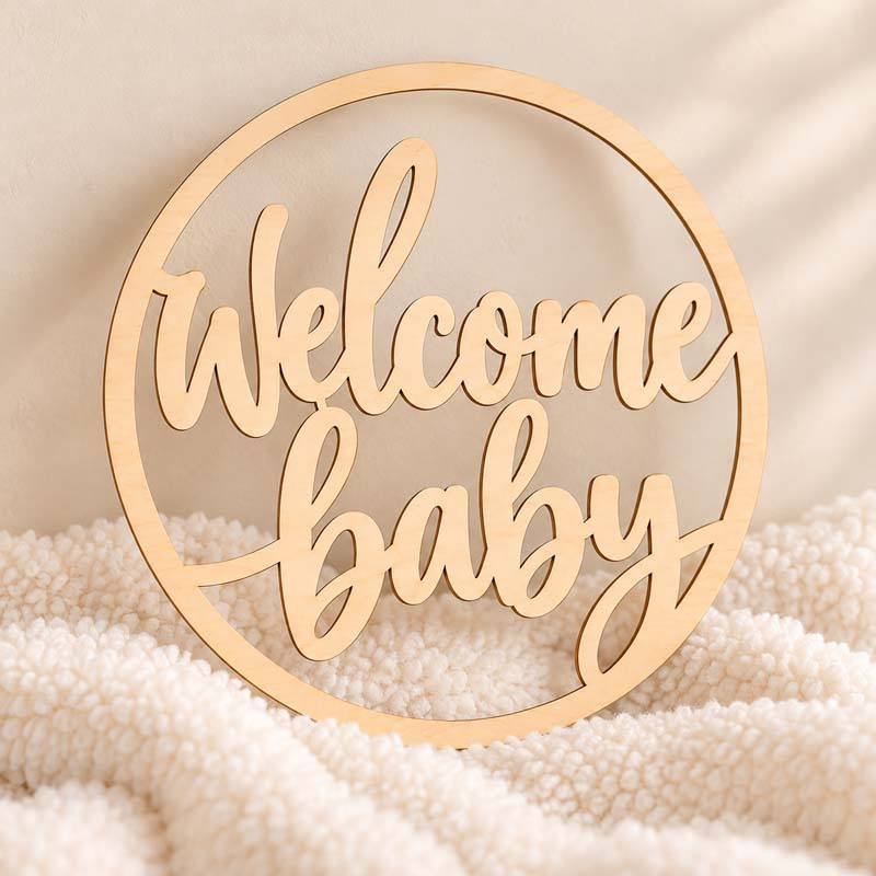 Hoepel babyshower welcome baby