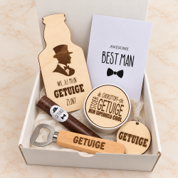 Geschenkbox wil je mijn getuige zijn bierfles
