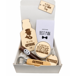 Geschenkbox wil je mijn getuige zijn bierfles