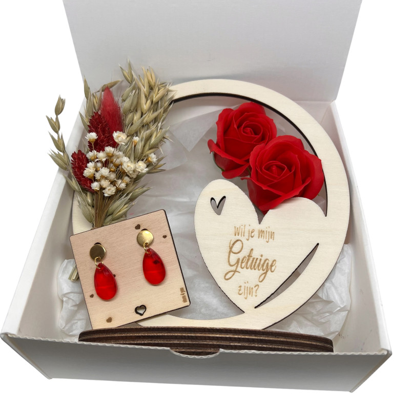 Geschenkbox wil je mijn getuige zijn hoepel