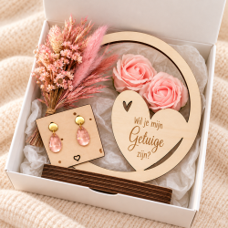 Geschenkbox wil je mijn getuige zijn hoepel