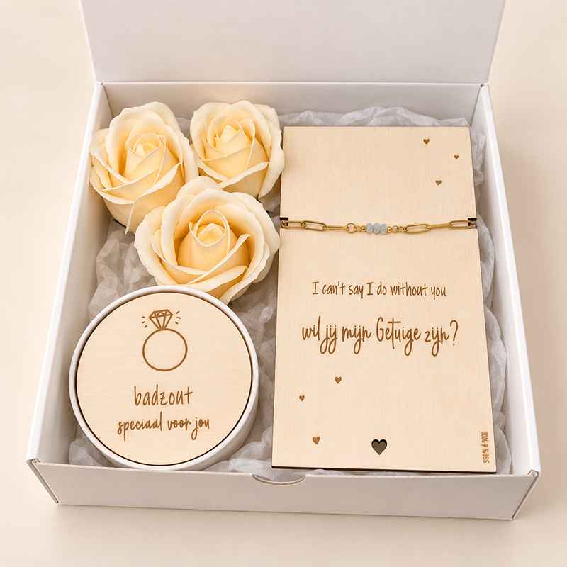 Geschenkbox wil je mijn getuige zijn badzout