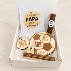 Geschenkbox liefste papa voetbal