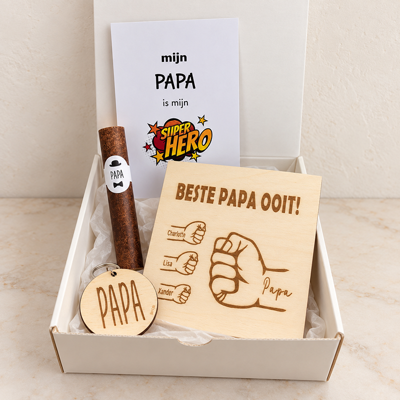 Geschenkbox liefste papa vuist