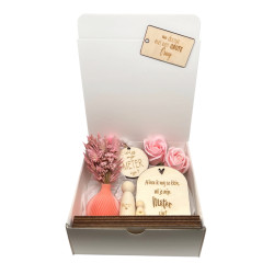 Geschenkbox met 3D-vaasje | Gepersonaliseerd cadeau meter