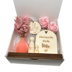 Geschenkbox met 3D-vaasje | Gepersonaliseerd cadeau meter