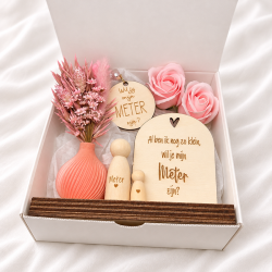 Geschenkbox met 3D-vaasje | Gepersonaliseerd cadeau meter
