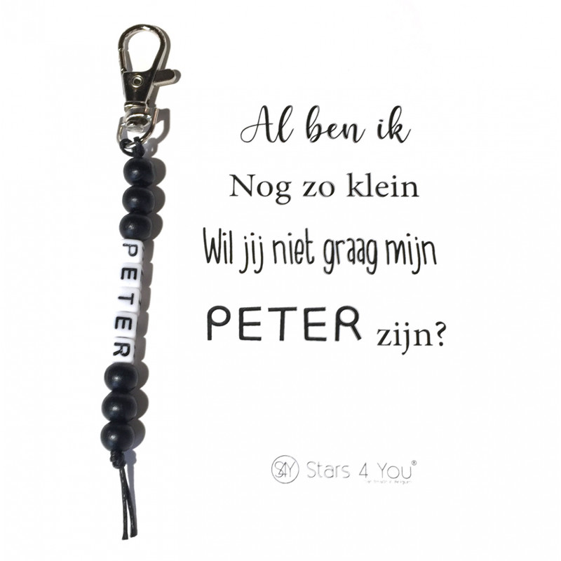 Sleutelhanger "Wil jij mijn peter worden?"