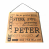 Tekstbord Peter 01